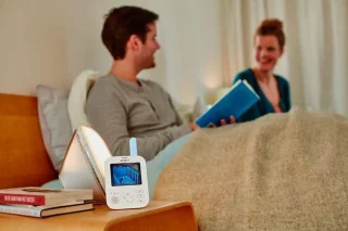 Philips Avent SCD835/26 beeldbabyfoon wit lichtblauw