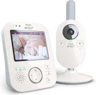 Philips Avent SCD843/26 beeldbabyfoon wit lichtgrijs