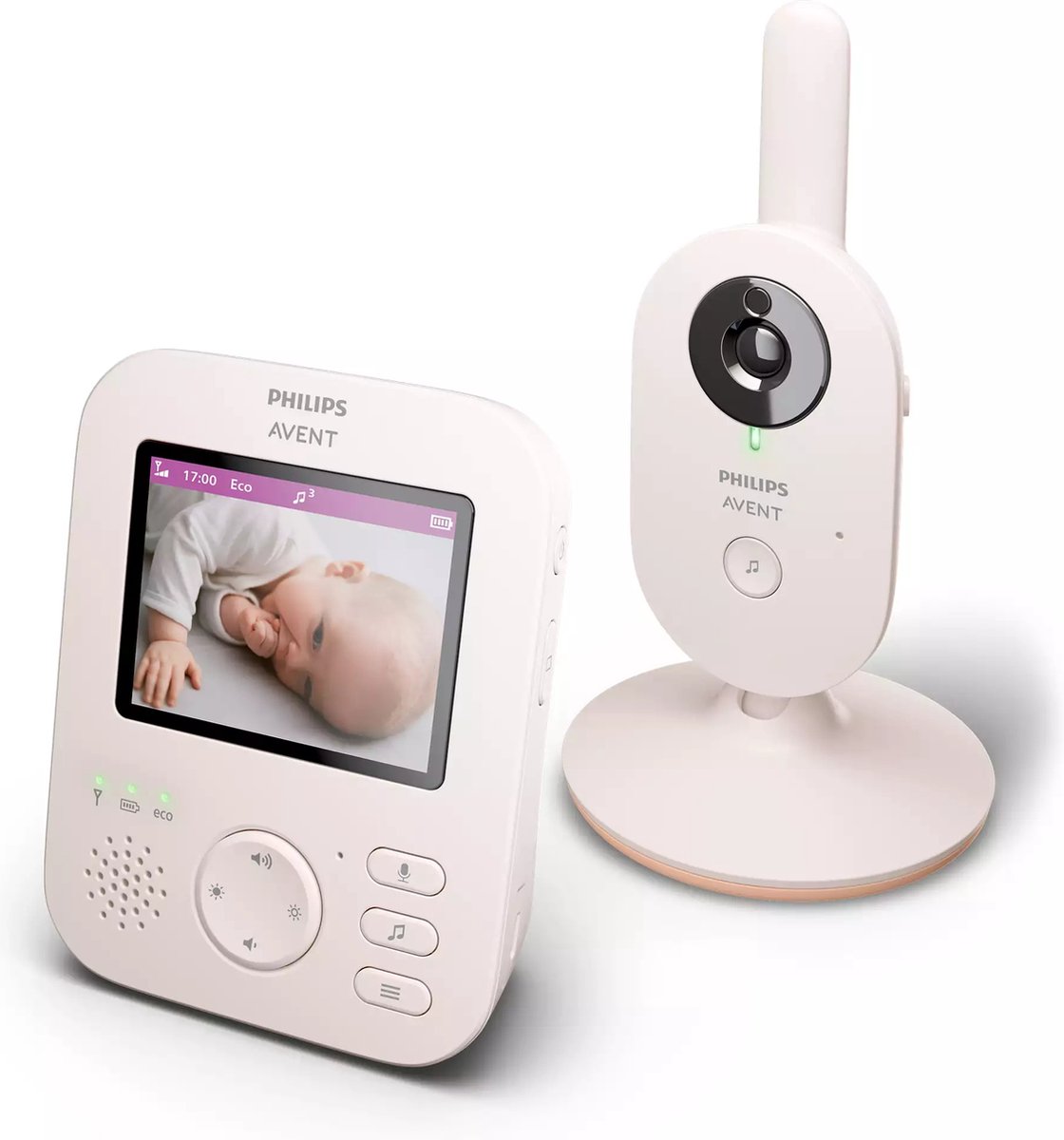 De Philips Avent SCD881/26 beeldbabyfoon wit in één oogopslag