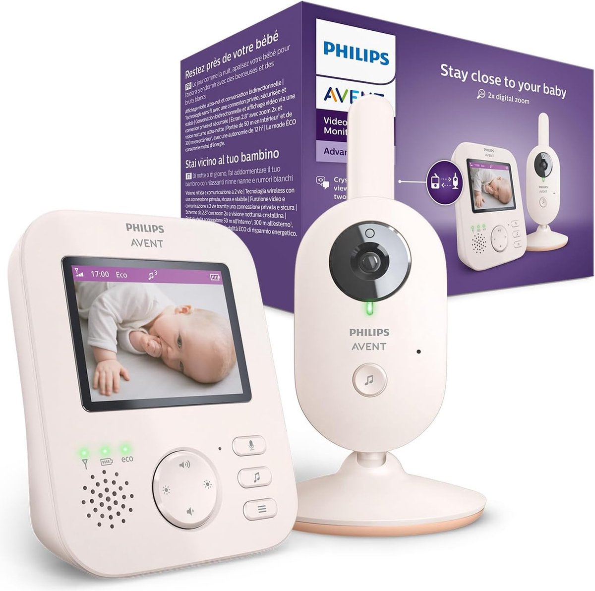 Wat vinden we goed aan de Philips Avent SCD881/26 beeldbabyfoon wit