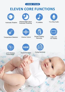 PolderGoods Babyfoon 5-inch Video