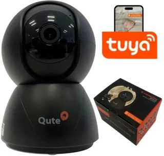 Qute Q-Connection Solo — Slimme, draaibare WiFi babycamera voor thuisgebruik