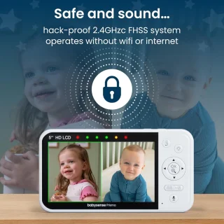 RFWR® 2-camera video-babyfoon 5 inch