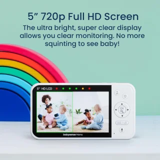 RFWR® 2-camera video-babyfoon 5 inch