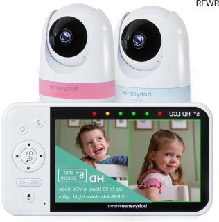RFWR® 2-camera video-babyfoon 5 inch — privacybewuste en veelzijdige monitor voor zorgeloze nachten