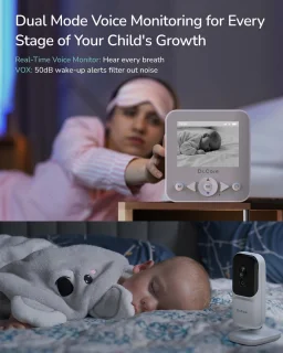 RFWR® Video Babyfoon met Camera 2.8 inch