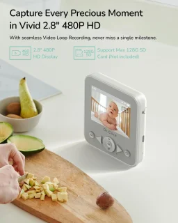 RFWR® Video Babyfoon met Camera 2.8 inch