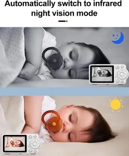 Rustive Babyfoon met 2,8 Inch LCD-scherm en Beveiligingscamera