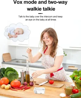 Rustive Babyfoon met 2,8 Inch LCD-scherm en Beveiligingscamera