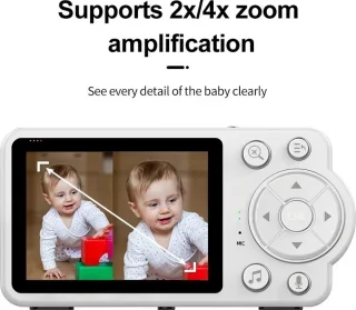 Rustive Babyfoon met 2,8 Inch LCD-scherm en Beveiligingscamera