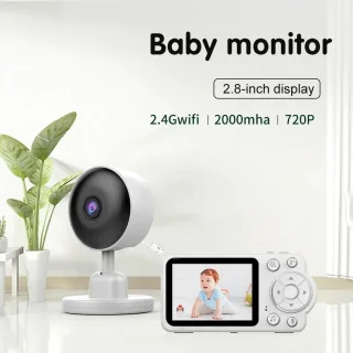 Rustive Babyfoon met 2,8 Inch LCD-scherm en Beveiligingscamera