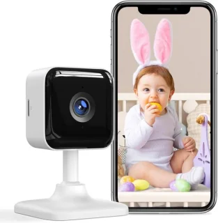 RUX® Draagbare Babyfoon met Camera - Wit