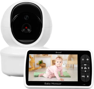 Saaf Babyfoon met Camera en 5" Monitor Wit