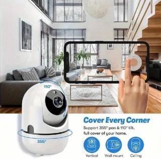 S&E WiFi Beveiligingscamera Babyfoon HD IP Camera