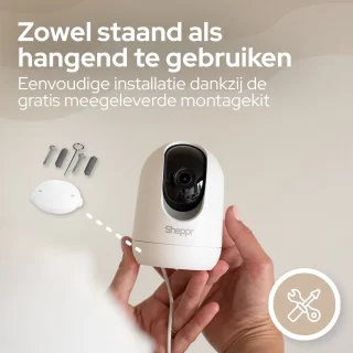 Sheppr Babyfoon Camera 2K Ultra HD Wifi Wit