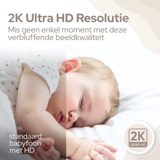 Sheppr Babyfoon Camera 2K Ultra HD Wifi Wit