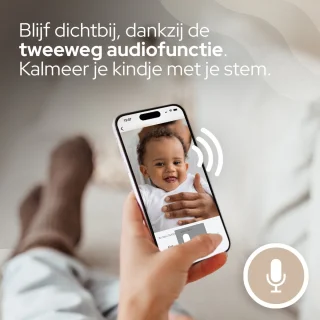 Sheppr Babyfoon Camera 2K Ultra HD Wifi Wit