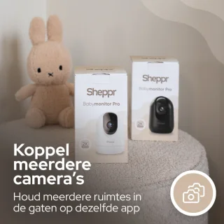 Sheppr Babyfoon Camera 2K Ultra HD Wifi Wit