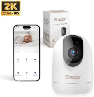 Sheppr Babyfoon Camera 2K Ultra HD Wifi Wit