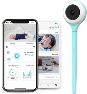 Slimme babycamera - babyfoon wifi - turkoois