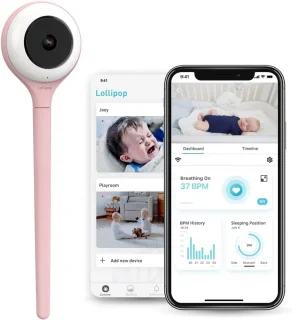 Slimme WiFi Babycamera (Turquoise)