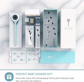 Slimme wifi babycamera (turquoise)