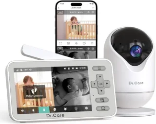 Slimme WiFi-babyfoon met 2 camera’s — betrouwbare bewaking voor moderne ouders