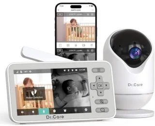 Slimme wifi-babyfoon met 2 camera's