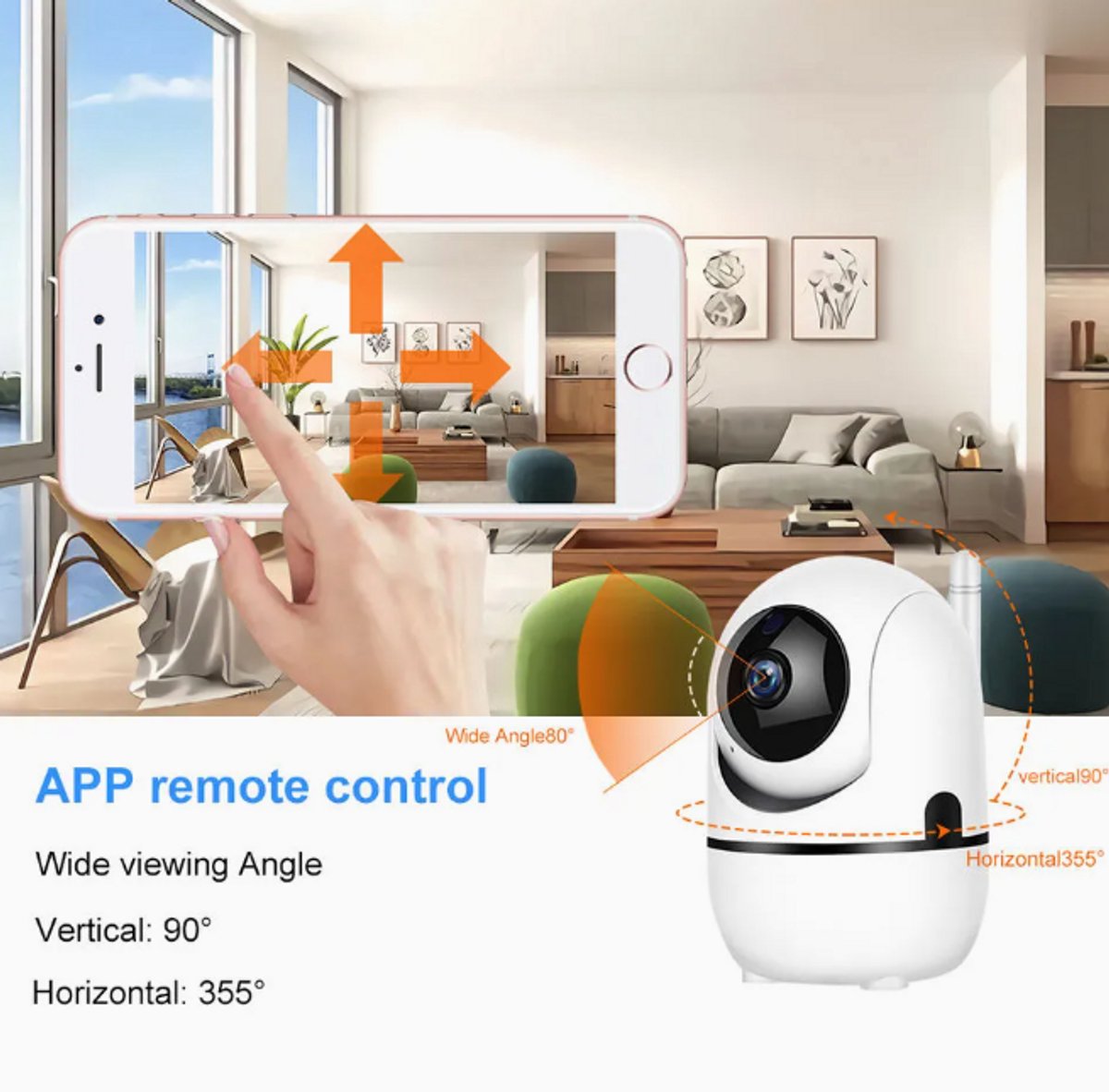 Smart 1080P Mini Babyfoon WiFi IP Camera