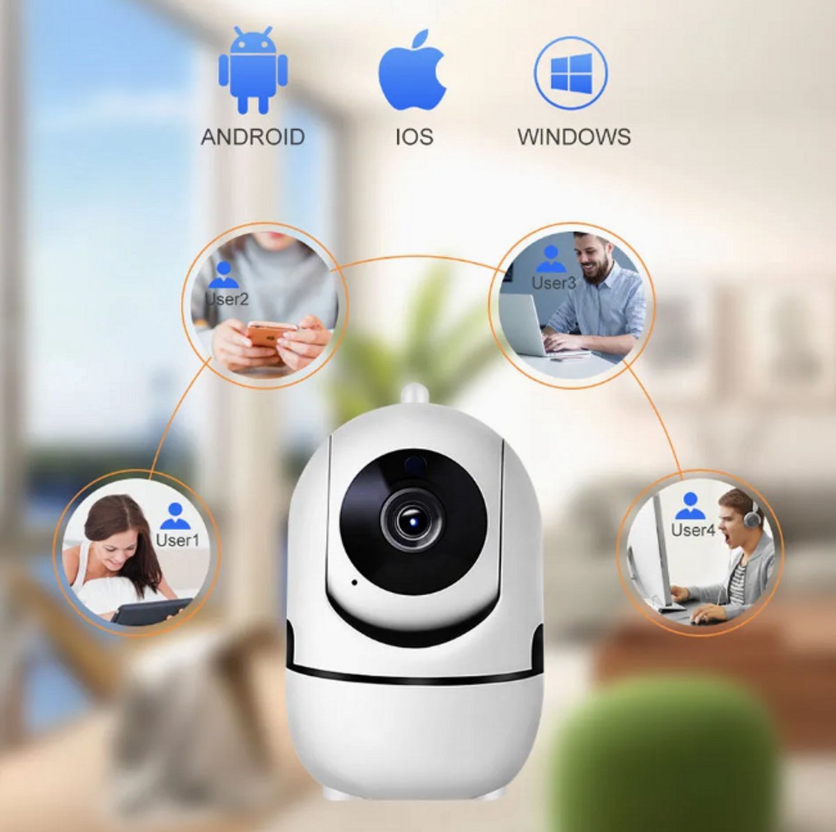 Smart 1080P Mini Babyfoon WiFi IP Camera
