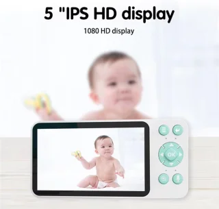 Smart Babyfoon met Camera 5” IPS 1080P Full HD Tuya App