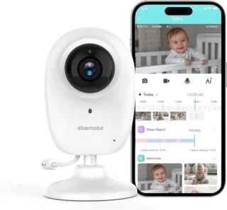 Smart video babyfoon wit