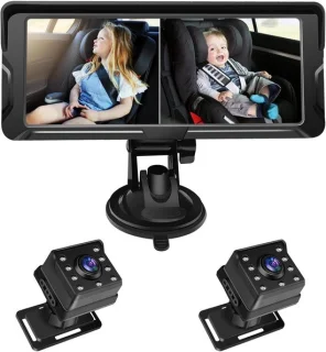 SnelShoppen baby auto camera dual channel 6.8 inch 1080p monitor