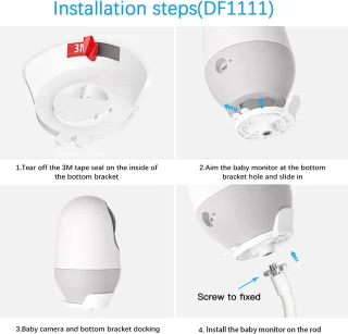 SnelShoppen - Baby Monitor Bevestigingsbeugels voor Nooie WiFi-camera