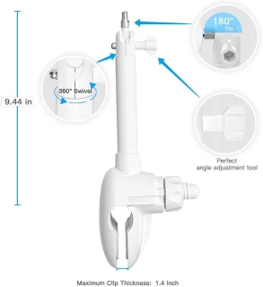 SnelShoppen - baby monitor clip houder voor beveiligingscamera, 2K indoor camera, wifi baby monitor