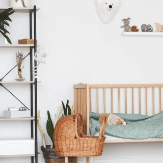 SnelShoppen baby monitor holder voor SM35PTZ en meeste babyfoons, wit