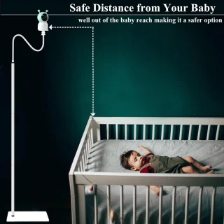 SnelShoppen baby monitor houder voor 5 inch camera, verstelbaar tot 68.5 inch
