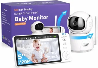 SnelShoppen - babyfoon 5 inch monitor met camera 720P zonder wifi