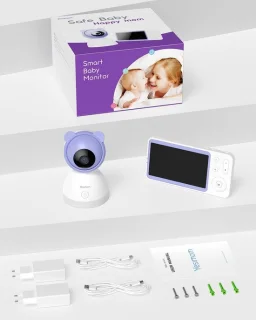 SnelShoppen babyfoon met 2k camera en 5,5 inch hd scherm