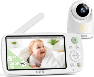 SnelShoppen babyfoon met camera 5 inch HD 1080P