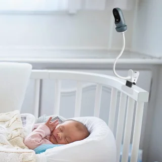 SnelShoppen Clip-houder voor Owlet Cam 2 / Owlet Cam Slimme Baby Monitor - Zwart