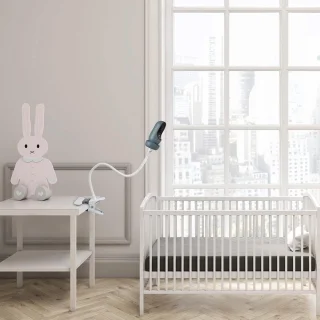 SnelShoppen Clip-houder voor Owlet Cam 2 / Owlet Cam Slimme Baby Monitor - Zwart