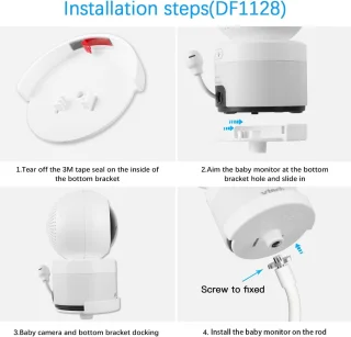 SnelShoppen clip mount voor baby monitor camera