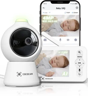 SnelShoppen COCOCAM 2K 4MP AI babyfoon met camera