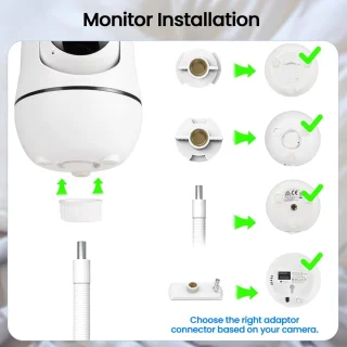 SnelShoppen flexibele baby monitor beugel voor crib