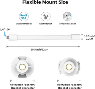 SnelShoppen flexibele baby monitor houder voor ledikant