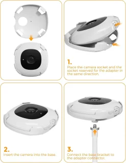 SnelShoppen flexibele baby monitor houder voor Nanit Pro