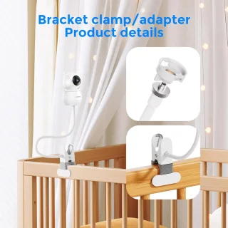 SnelShoppen flexibele babymonitor cliphouder voor ANMEATE en HelloBaby