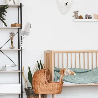 SnelShoppen - Flexibele babymonitorhouder voor babyfoon met camera, wit