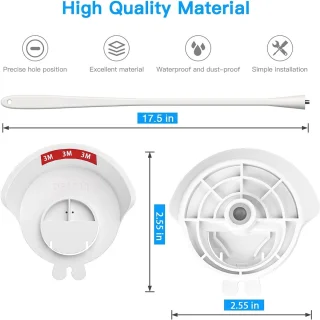 SnelShoppen - Flexibele babymonitorhouder voor babyfoon met camera, wit